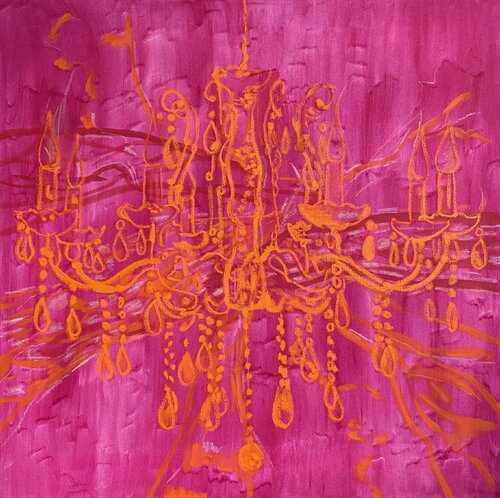 CHANDELIER Villa Rosso by Sabine Hemming, Painting for Sale on Select