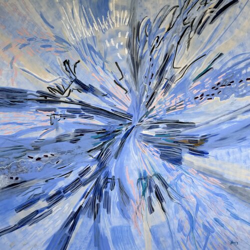 LIVING SHAPES Emanation/ "Kosmobreitung" by Sabine Hemming, Painting for Sale on Select