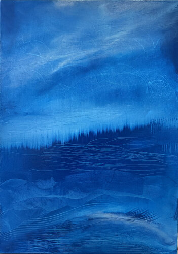 Nordlichter by Nicole Nöhren, Painting for Sale on Select