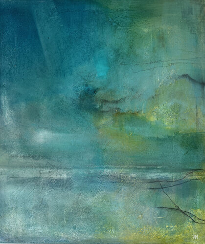 Meer küsst Land by Nicole Nöhren, Painting for Sale on Select