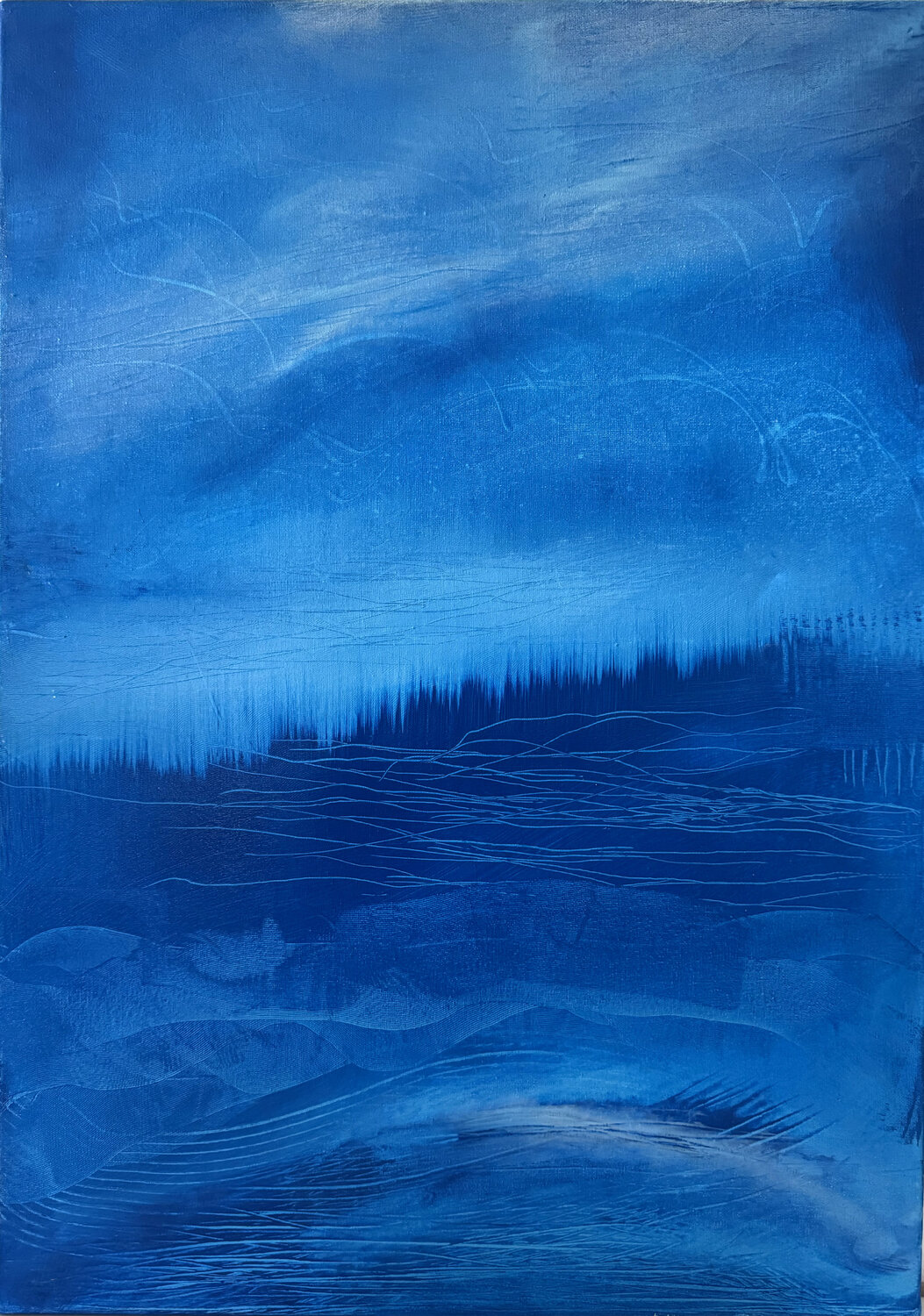 Nordlichter Nicole Nöhren Original painting for sale
