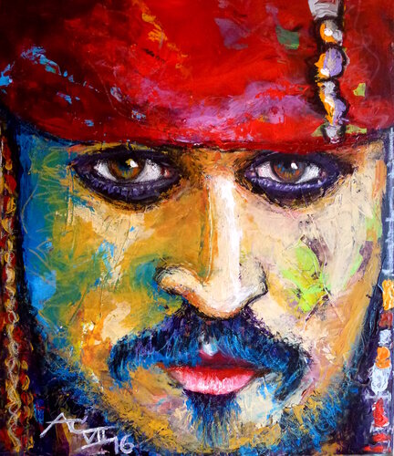Captain Jack by Johann Acher, Painting for Sale on Select