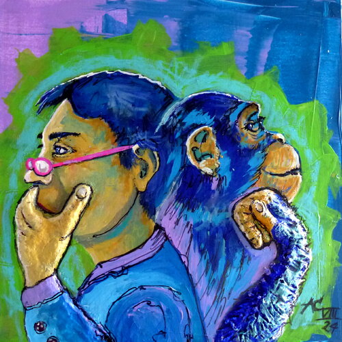 Abstammung by Johann Acher, Painting for Sale on Select