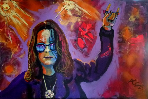 Rockstar - Ozzy Osbourne by Johann Acher, Painting for Sale on Select