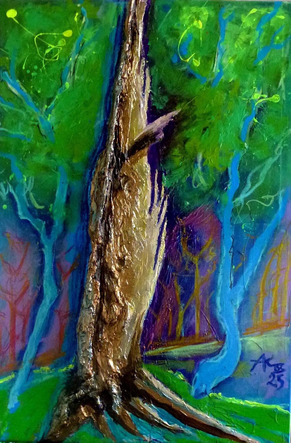 Zeitzeuge Johann Acher Original painting for sale