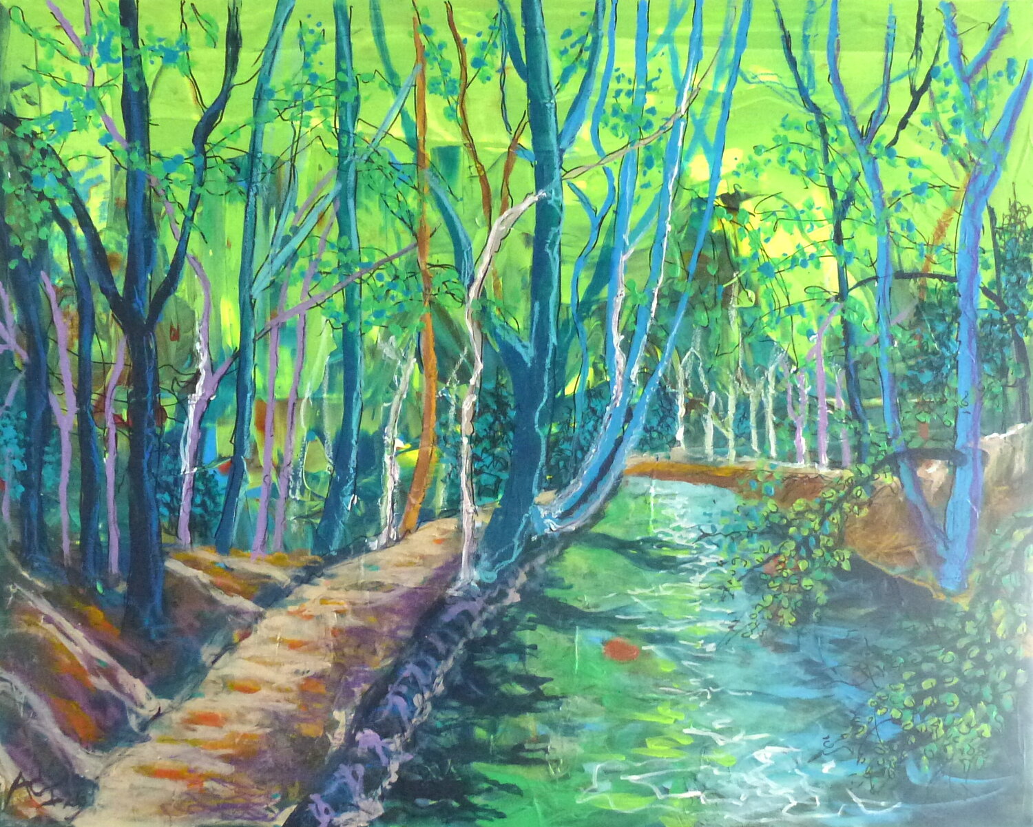 Eibenwald Johann Acher Original painting for sale