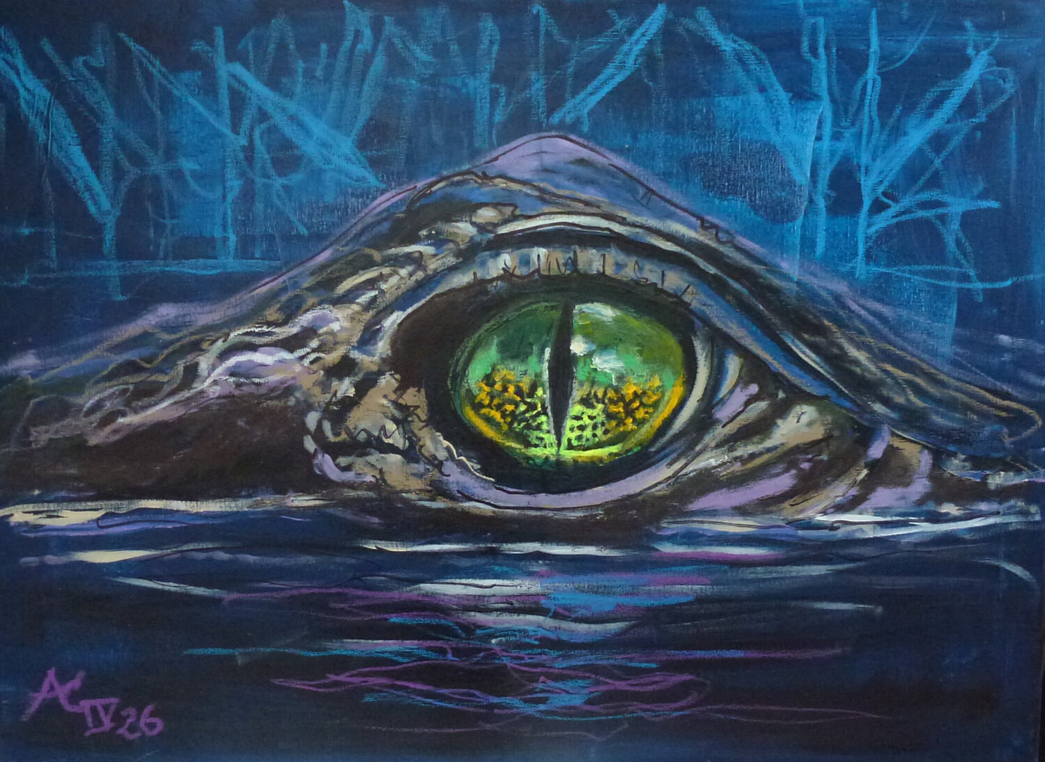 unter Beobachtung Johann Acher Original painting for sale