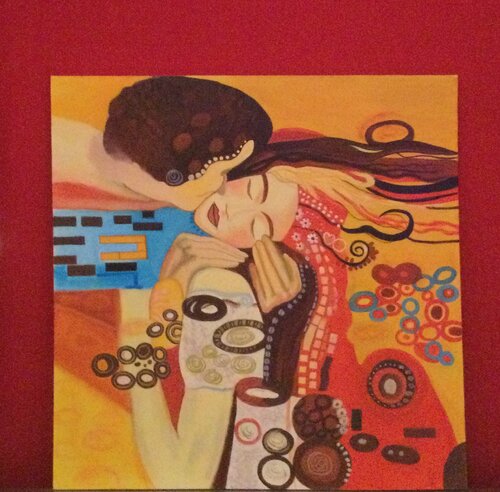 Mi beso by Francisco Serrano García, Painting for Sale on Select