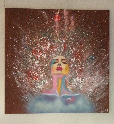Éxtasis universal by Francisco Serrano García, Painting for Sale on Select