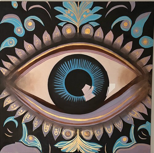 Ojo protector by Francisco Serrano García, Painting for Sale on Select