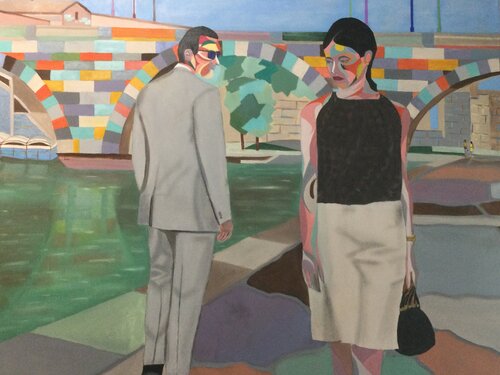 Atracción colorida (Trilogía colorida) by Francisco Serrano García, Painting for Sale on Select