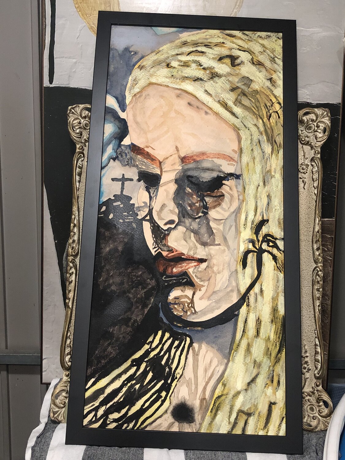 Alegoría de María Magdalena Francisco Serrano García Original painting for sale