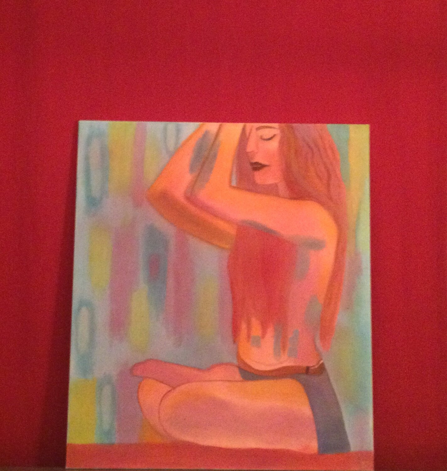 Meditación aborigen Francisco Serrano García Original painting for sale