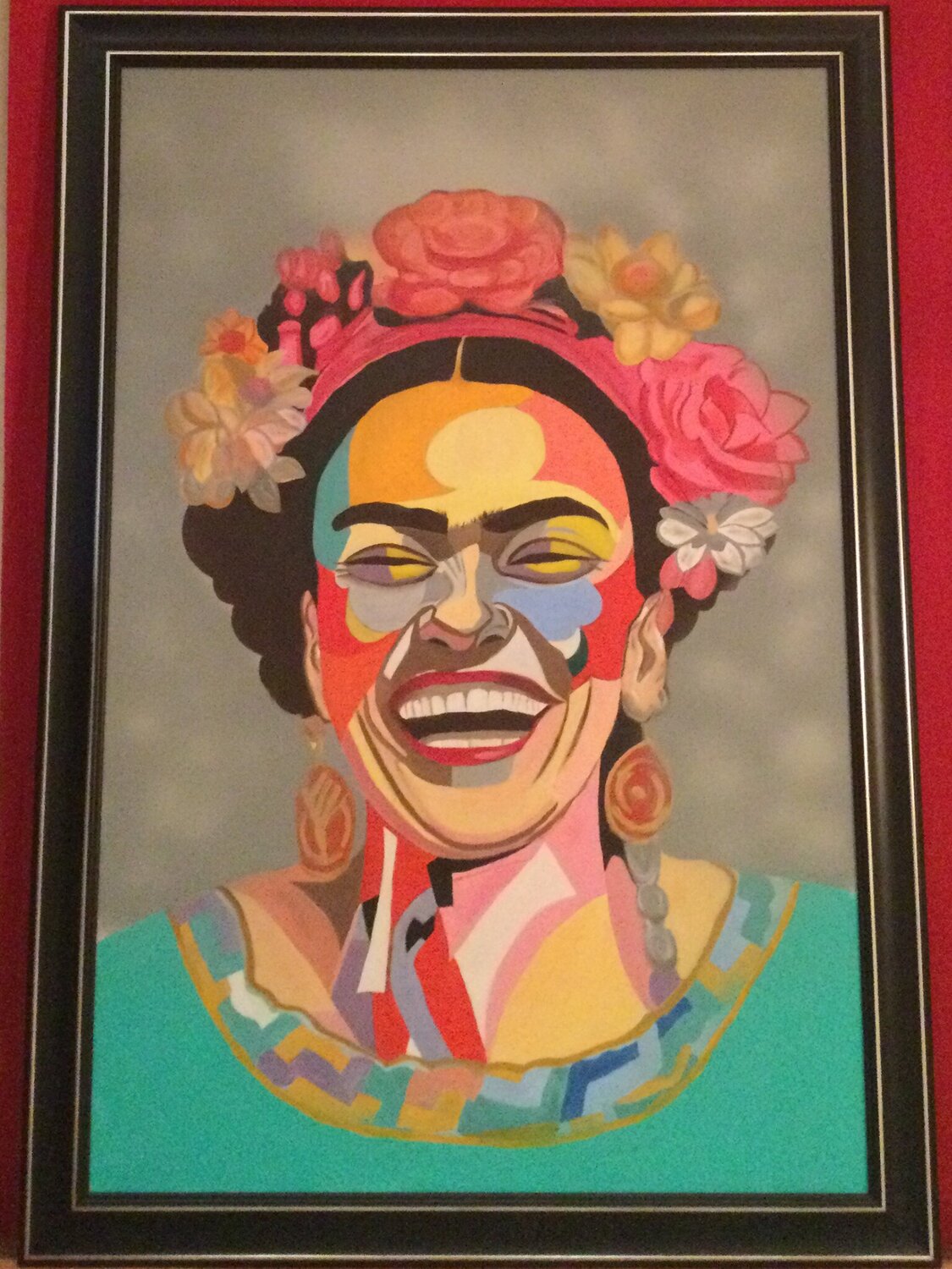 Carcajada de Frida Francisco Serrano García Original painting for sale