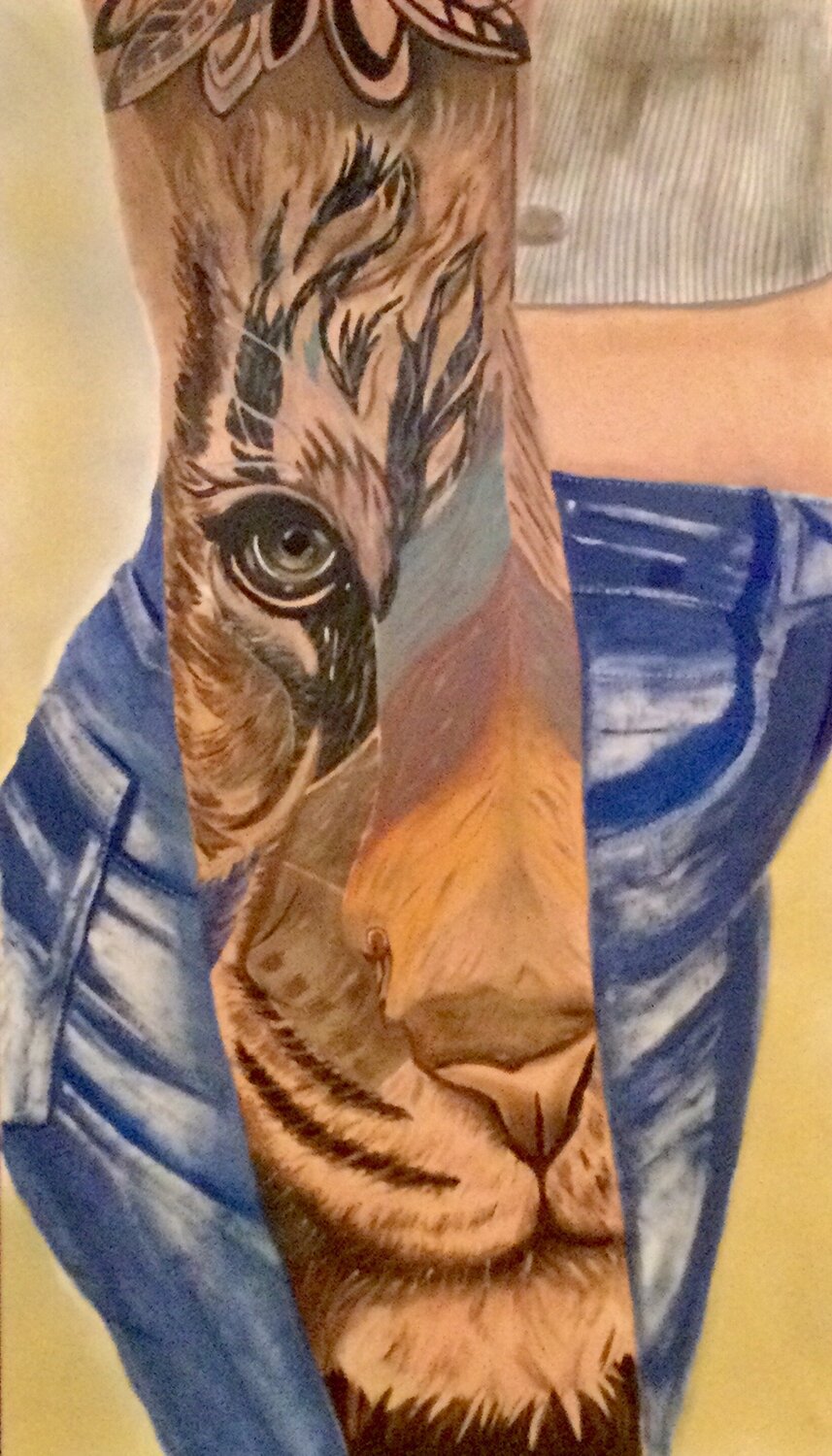 Tatoo Francisco Serrano García Original painting for sale