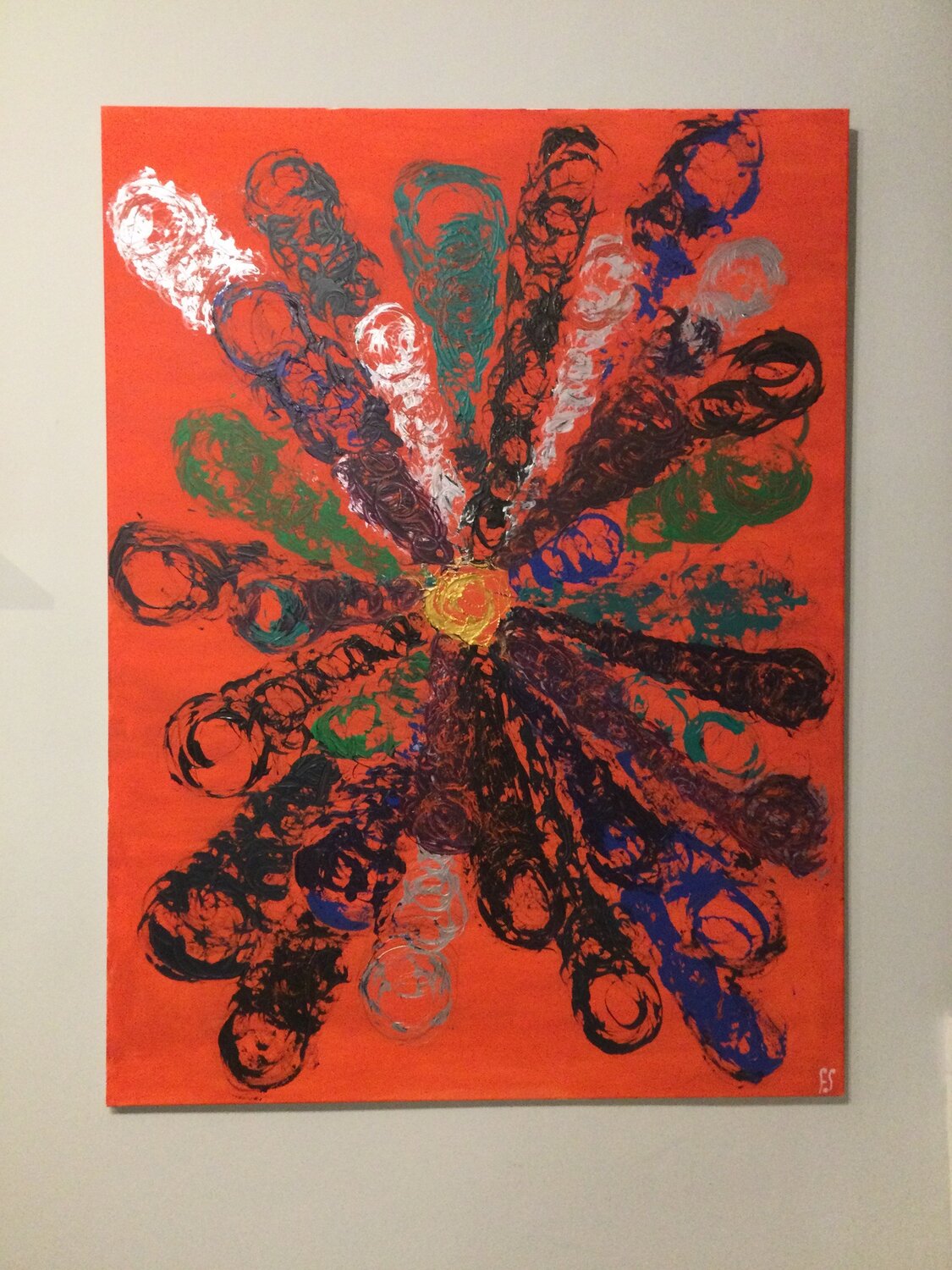 Arterias coloridas Francisco Serrano García Original painting for sale