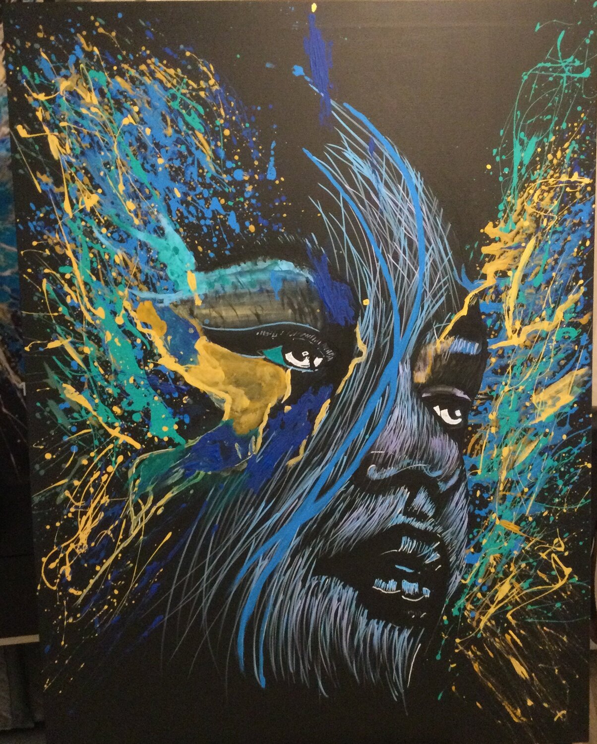Diosa Selenita Francisco Serrano García Original painting for sale