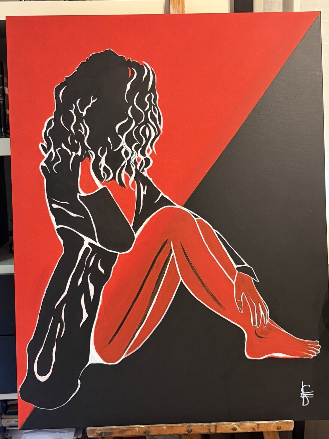 Lady Marlene Francisco Serrano García Original painting for sale