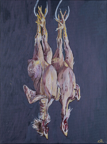Polli Appesi by Cinzia Beretta, Painting for Sale on Select