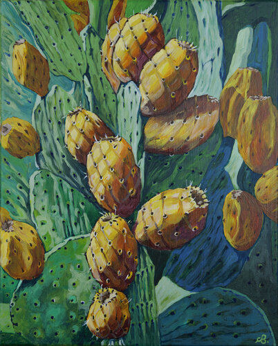 Fichi d'India by Cinzia Beretta, Painting for Sale on Select