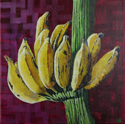 Banane Pop Explosion by Cinzia Beretta, Painting for Sale on Select