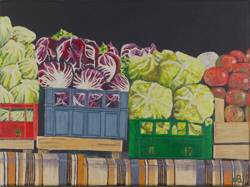 Country Market by Cinzia Beretta, Painting for Sale on Select