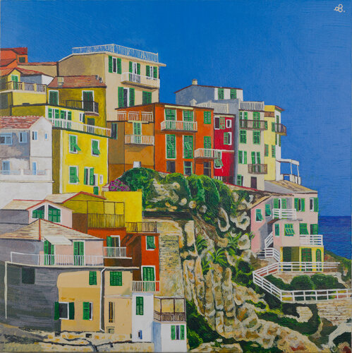 Mediterranean Colors by Cinzia Beretta, Painting for Sale on Select