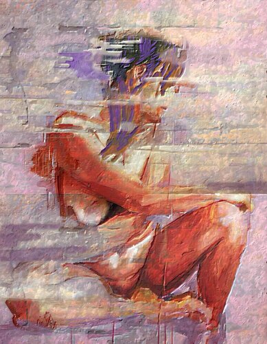 Pink Mood by Marina Fedorova, Painting for Sale on Select