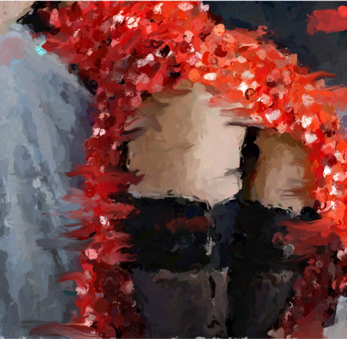 Red and Black by Marina Fedorova, Painting for Sale on Select
