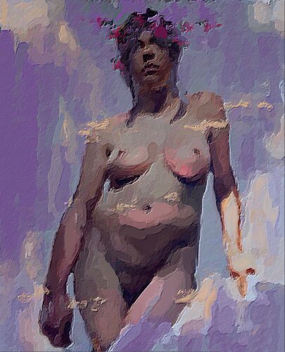 WOMAN A MAGNIFICENT by Marina Fedorova, Painting for Sale on Select
