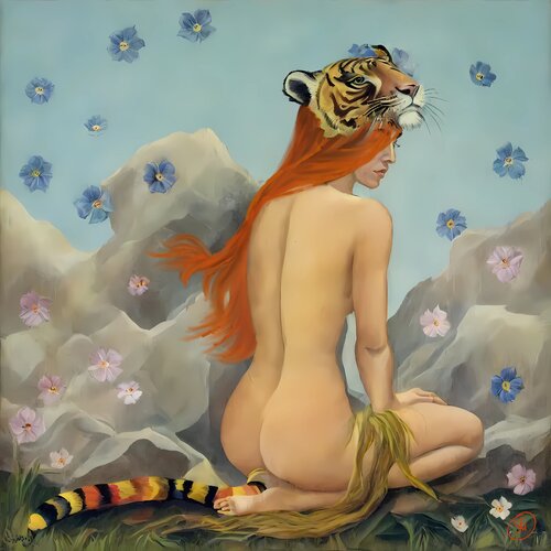 Symphony of States: Wild Grace" by Marina Fedorova, Painting for Sale on Select