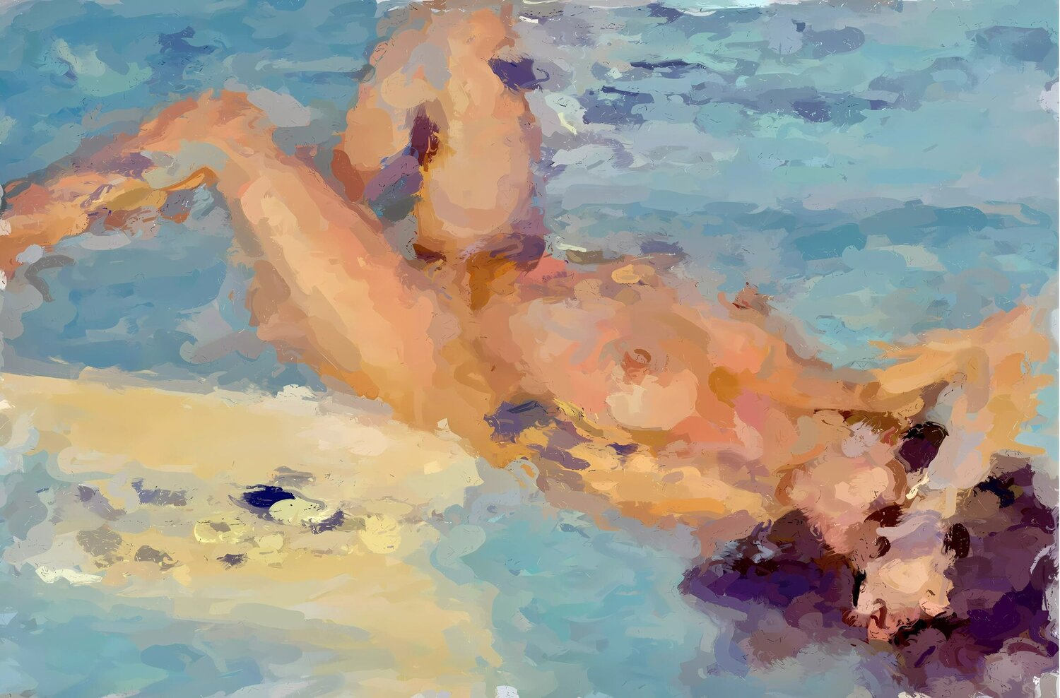 HEAVENLY BLISS Marina Fedorova Original painting for sale