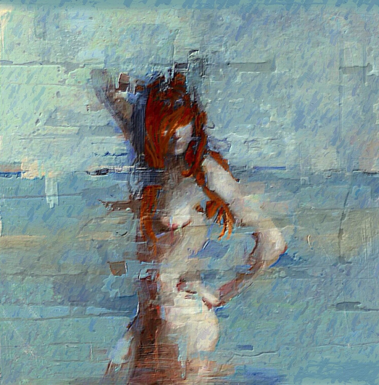 REFLECTION IN TWILIGHT Marina Fedorova Original painting for sale