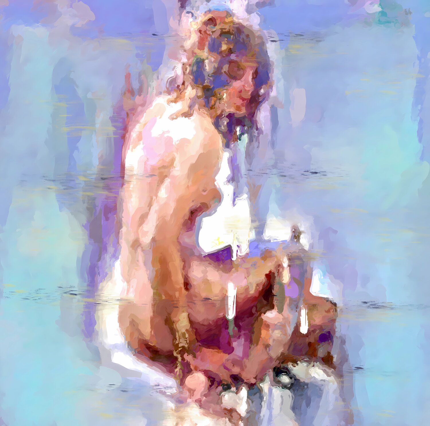 LUMINOUS SANCTUARY Marina Fedorova Original painting for sale