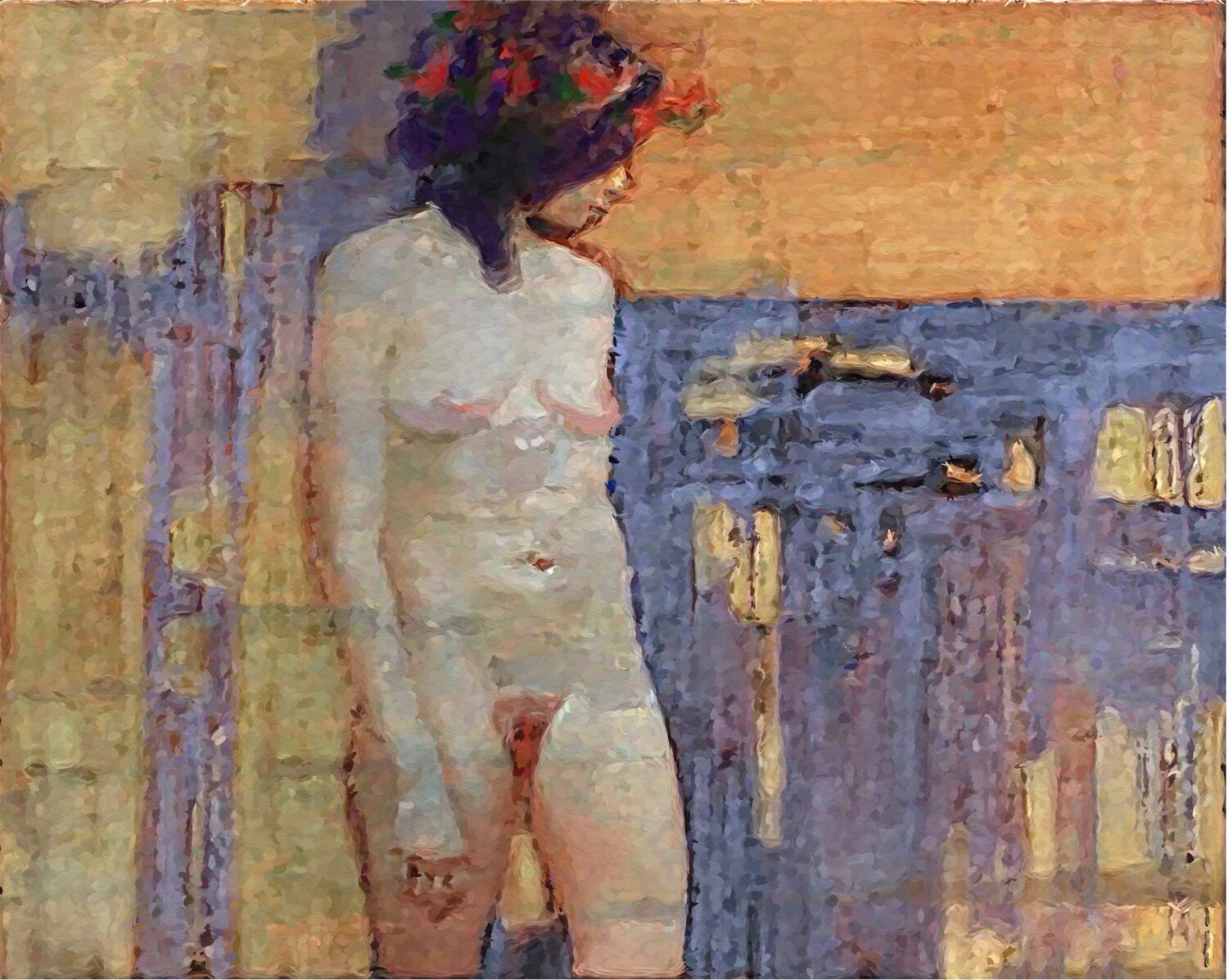 BATHING IN THE SUN Marina Fedorova Original painting for sale