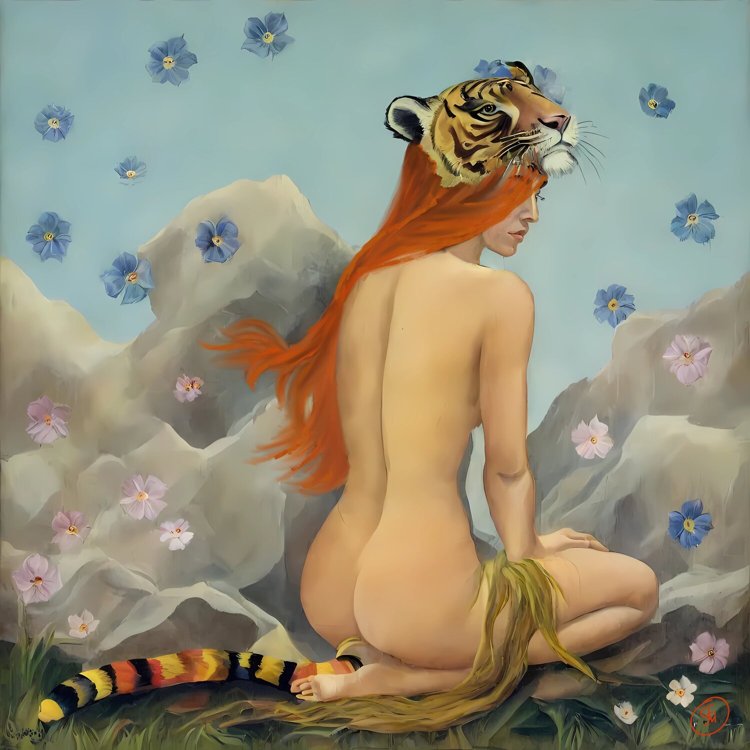 Symphony of States: Wild Grace" Marina Fedorova Original painting for sale