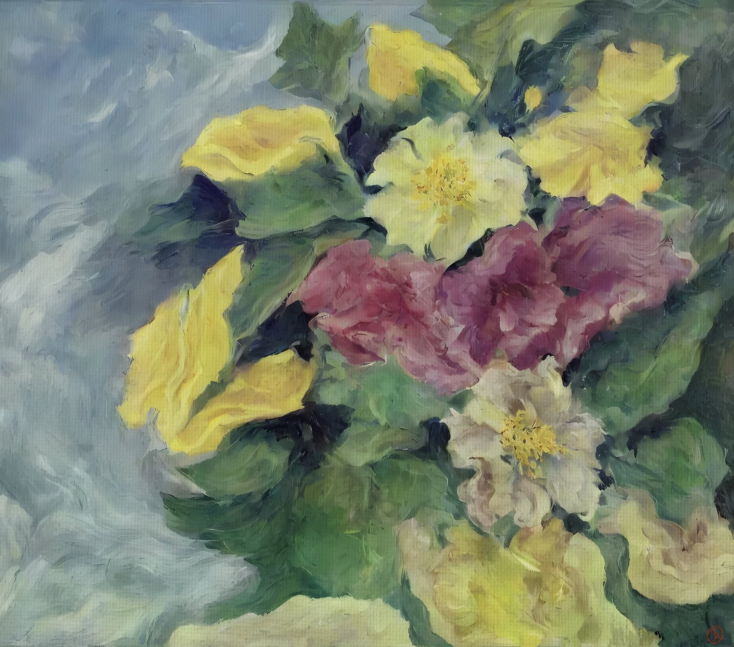 Whispers of the Morning Mist Marina Fedorova Original painting for sale