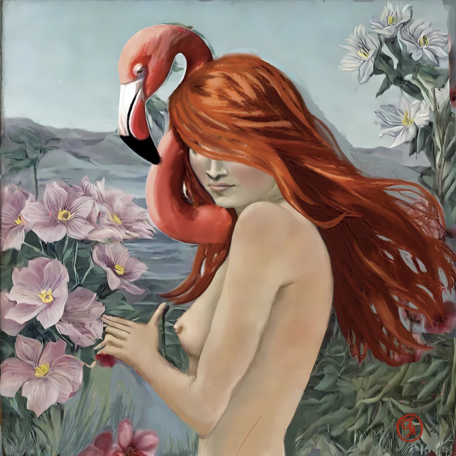 THE WHISPER OF SELENE Marina Fedorova Original painting for sale
