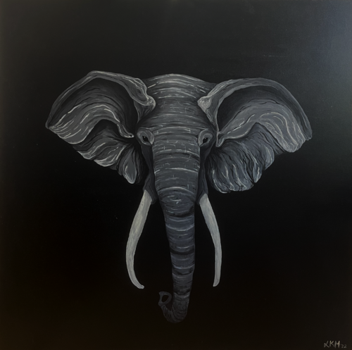 Elefantenkopf by Luisa Katharina Marschner, Painting for Sale on Select