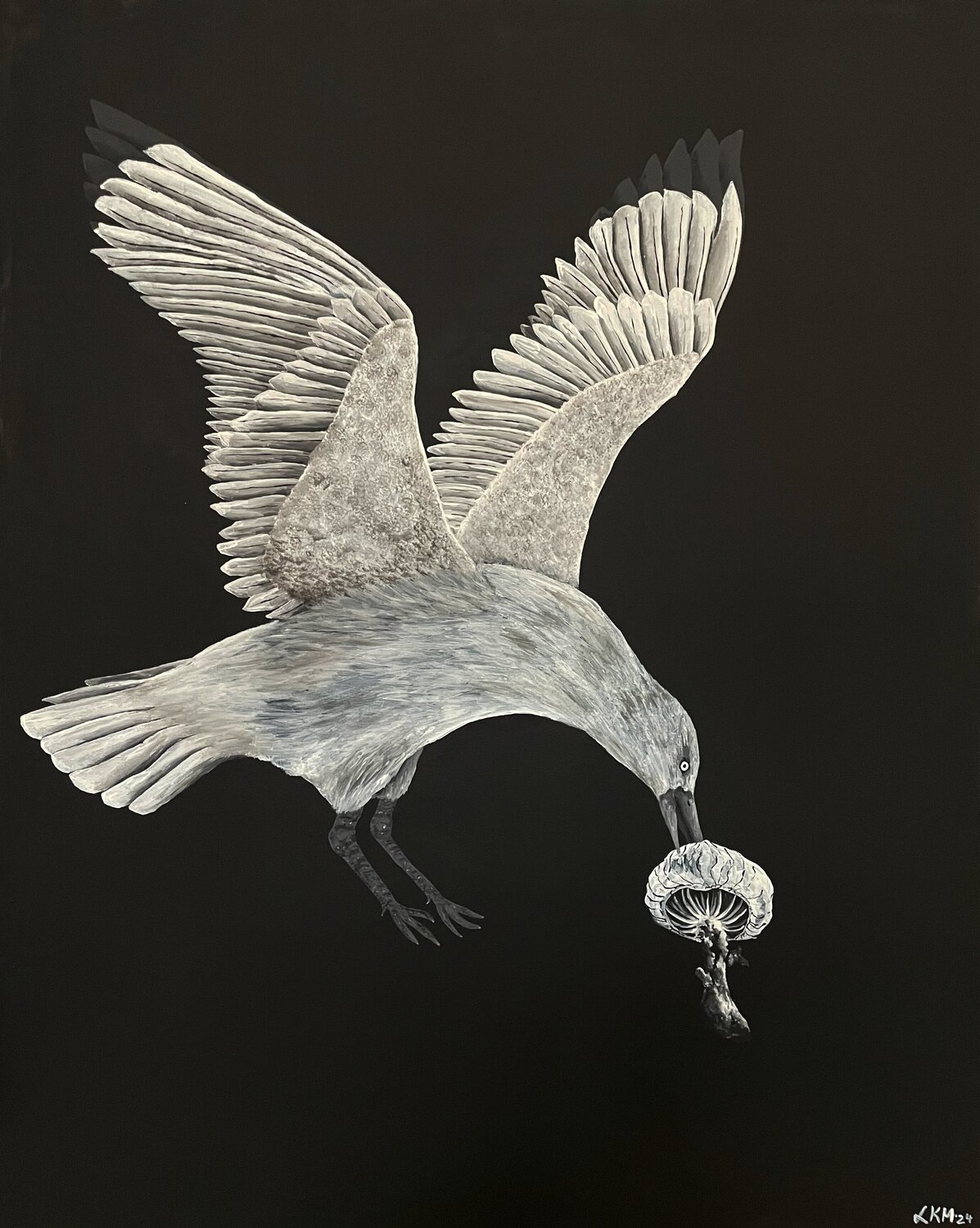 Möwe Luisa Katharina Marschner Original painting for sale