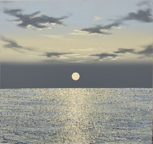 Sunset on the sea 9 by Ivan Didovodiuk, Painting for Sale on Select