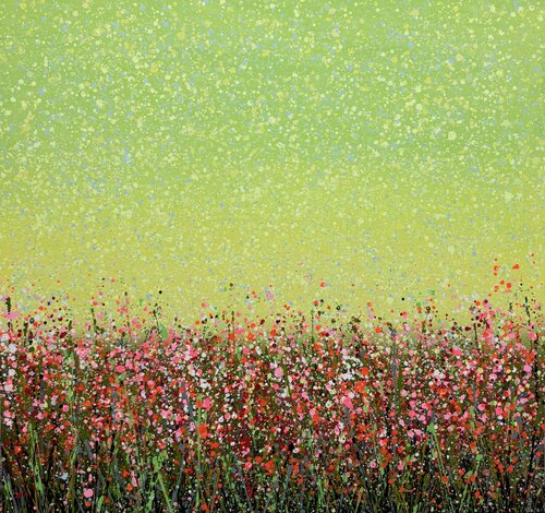 Field with flowers 105 by Ivan Didovodiuk, Painting for Sale on Select