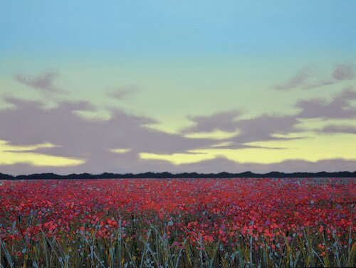 Evening field 5 by Ivan Didovodiuk, Painting for Sale on Select