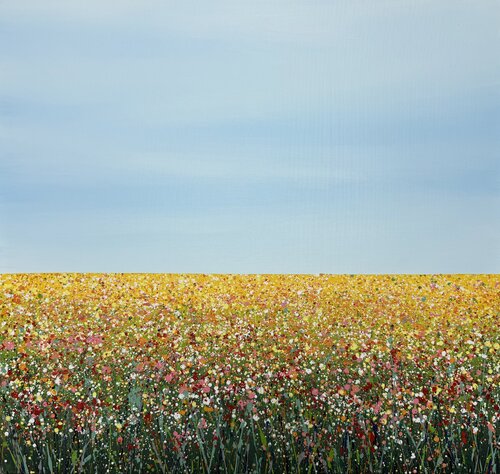 Field with flowers 108 by Ivan Didovodiuk, Painting for Sale on Select