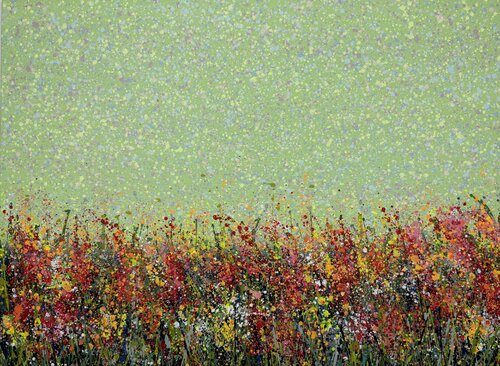 Field with flowers 114 by Ivan Didovodiuk, Painting for Sale on Select