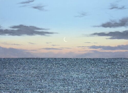 Evening at sea 7 by Ivan Didovodiuk, Painting for Sale on Select