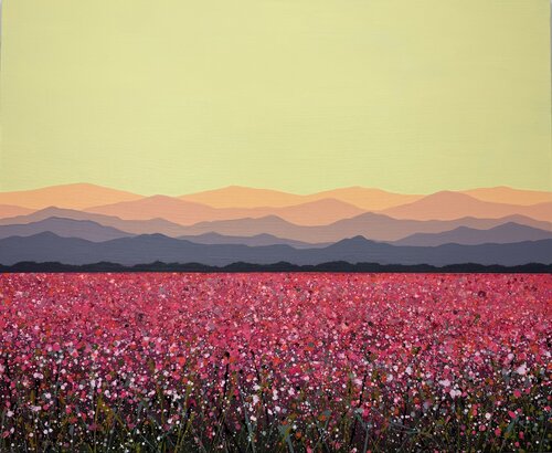 Field with flowers 127 by Ivan Didovodiuk, Painting for Sale on Select