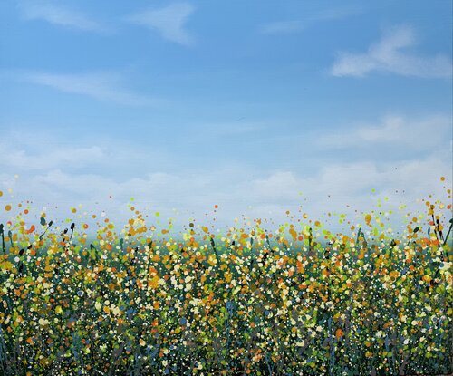 Yellow field 18 by Ivan Didovodiuk, Painting for Sale on Select