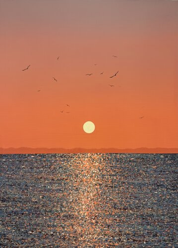 Sunset on the sea 23 von Ivan Didovodiuk, Malerei kaufen auf Select