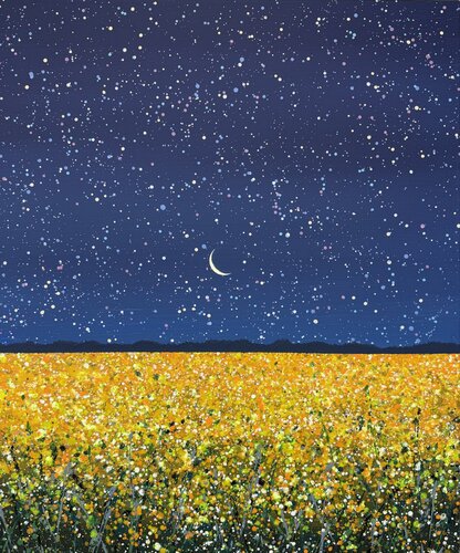 Yellow field 21 von Ivan Didovodiuk, Malerei kaufen auf Select